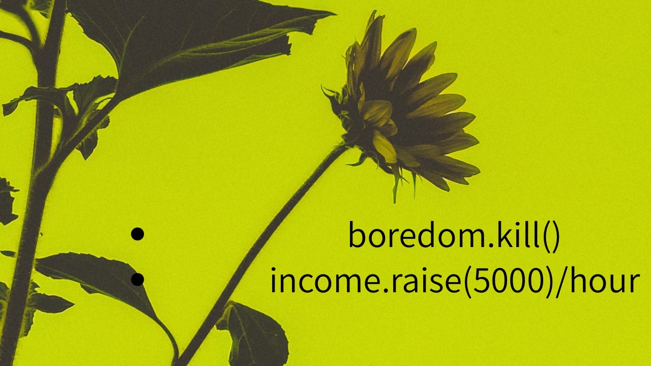 freedom.select() self.income=∞